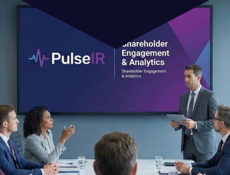 A public company board reviewing its shareholder engagement program